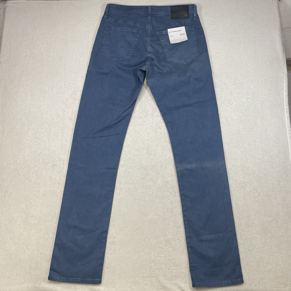 AG JEANS Everett Slim Straight Men 32x35* Pants Suede Italian Stretch Sateen NWT - Picture 6 of 10